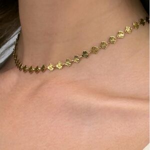 Oshena designer beachwear dainty‎ seashell Isla choker